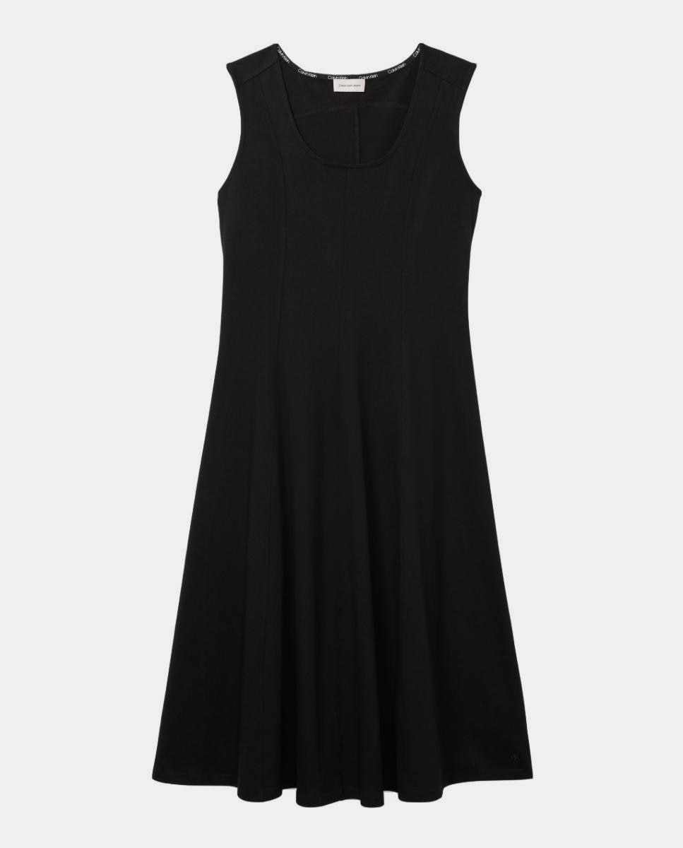 Vestido Midi Rodado Preto-7