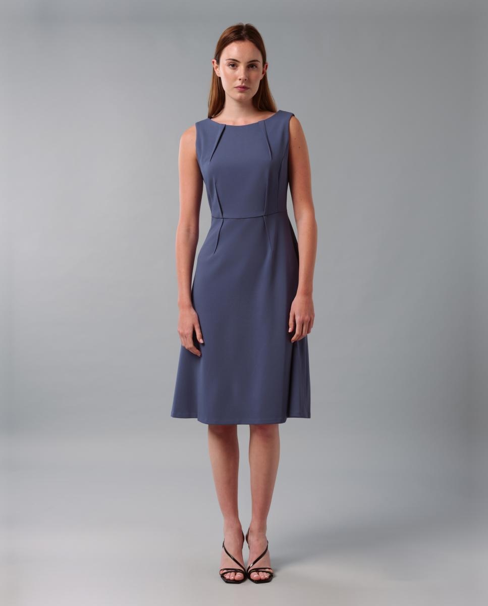 Calvin Klein - Vestido sin manga corte evasé.