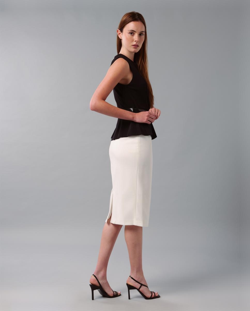Vestido sem Mangas e com Cinto Multicolor-5