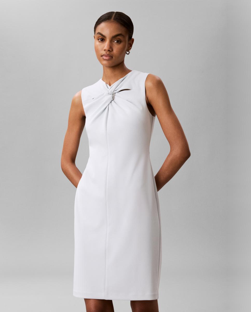 Imagem 0 de Vestido sem Mangas Scuba de Crepe