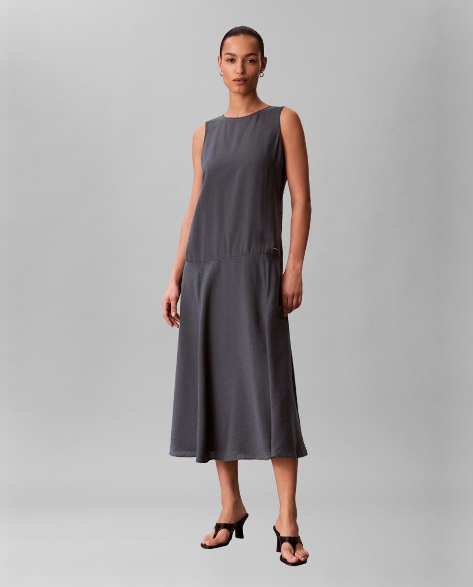 Vestido Maxi Rodado Azul-1