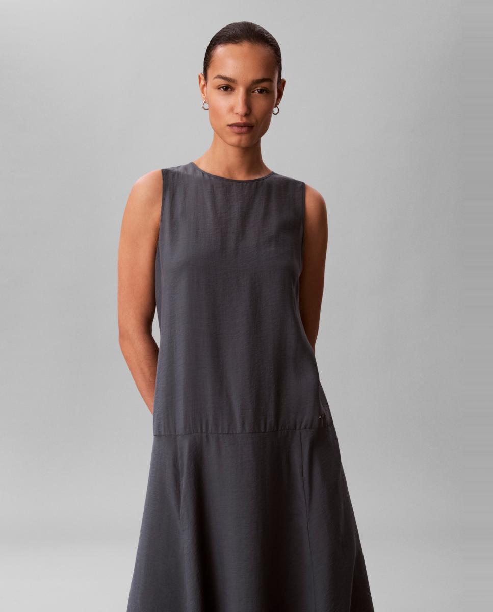 Vestido Maxi Rodado Azul-2