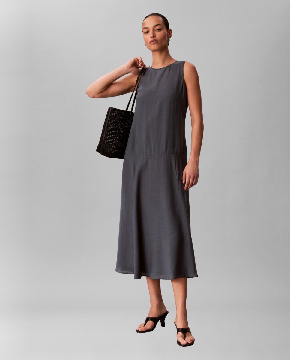 Vestido Maxi Rodado Azul-5