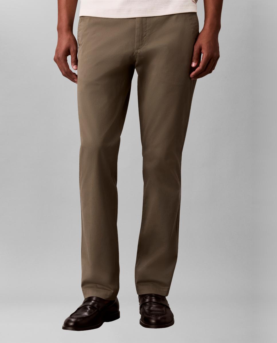 Calças Chino Slim Fit Verde-2
