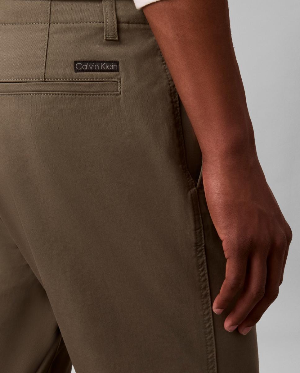 Calças Chino Slim Fit Verde-4