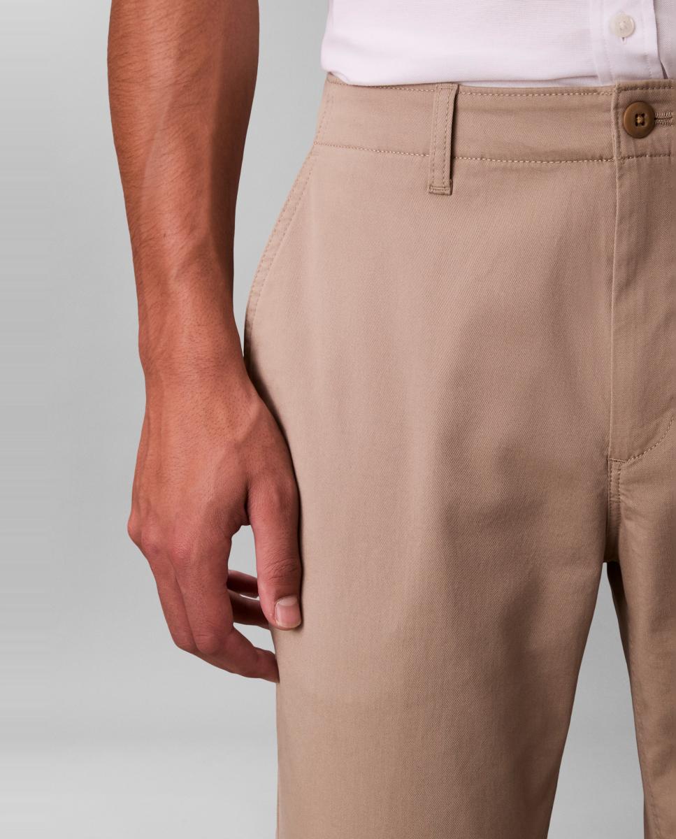 Calças Chino Slim Fit Caqui-6