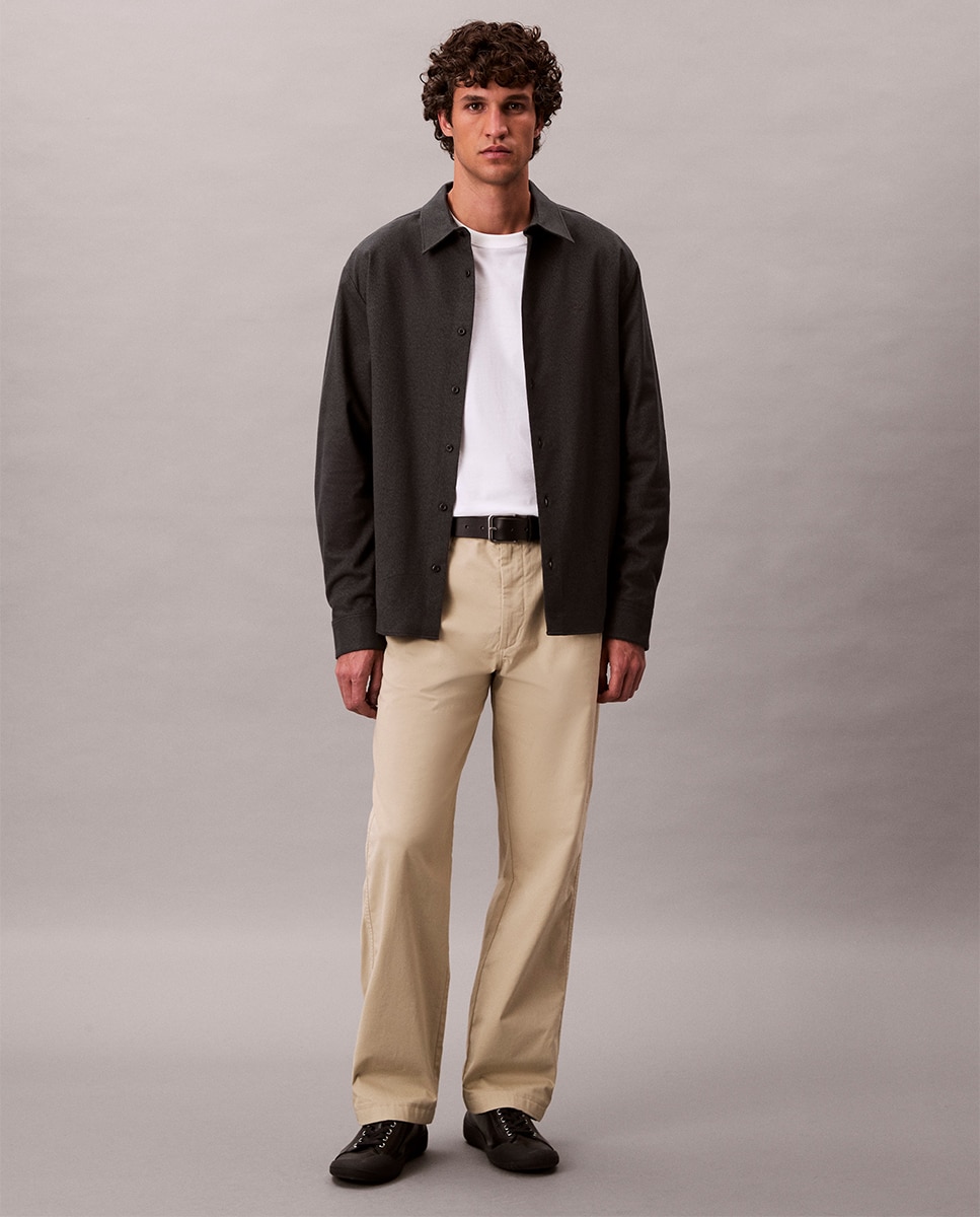 Imagen 1 de Pantalones Rectos Hombre 90S - Calvin Klein Jeans - Beige Beige