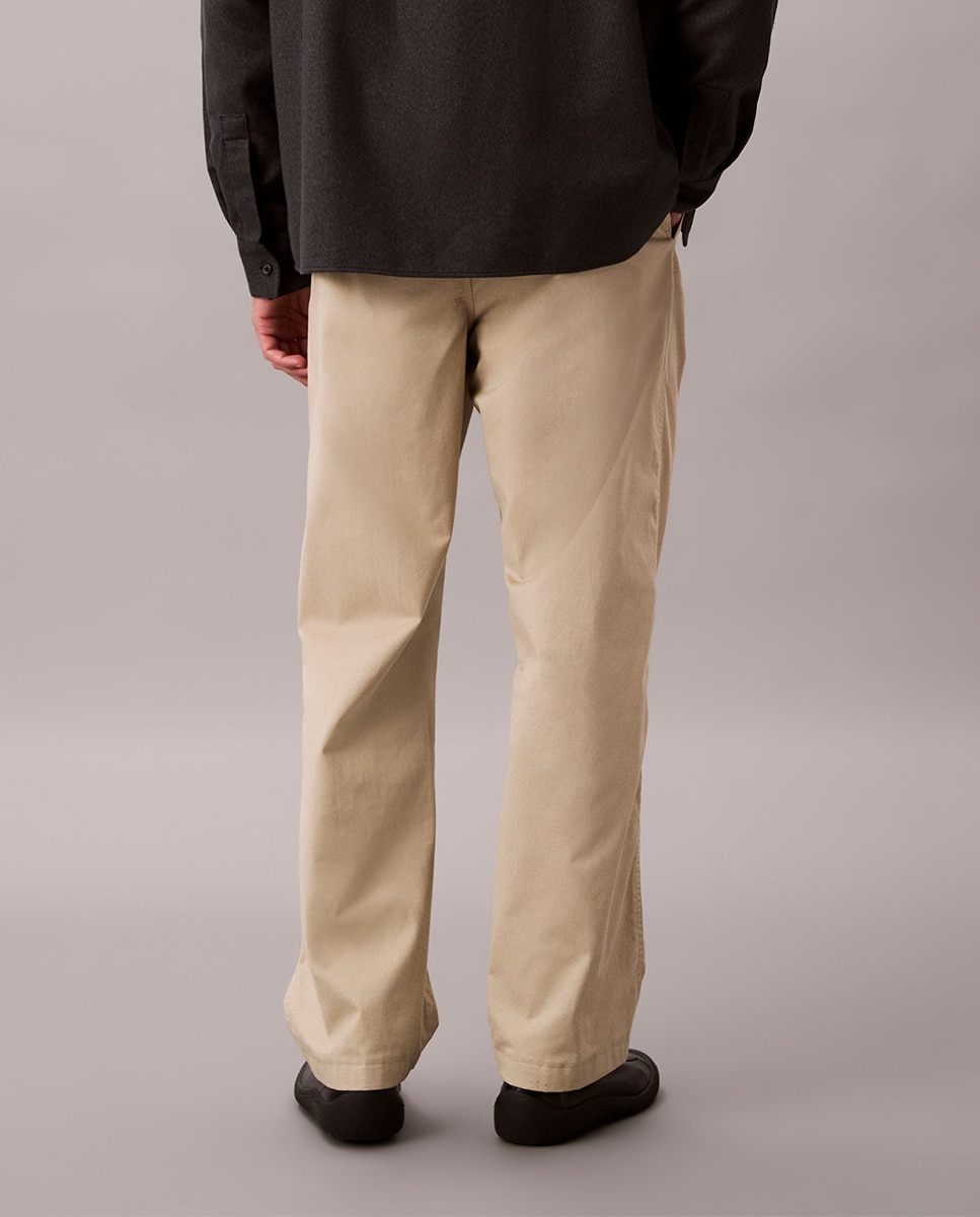 Imagen 3 de Pantalones Rectos Hombre 90S - Calvin Klein Jeans - Beige Beige