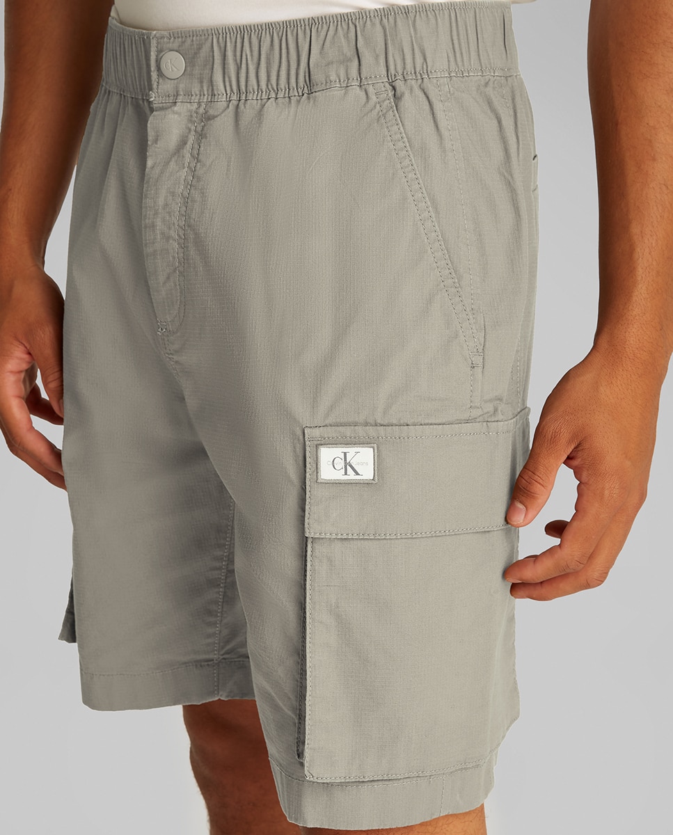 Calções Cargo Verde-escuro-2