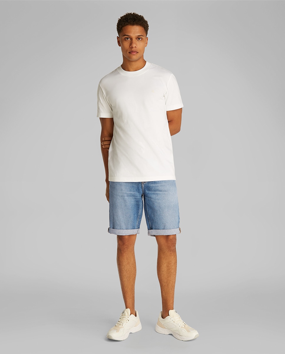 Calções de Ganga Slim Fit Azul-1