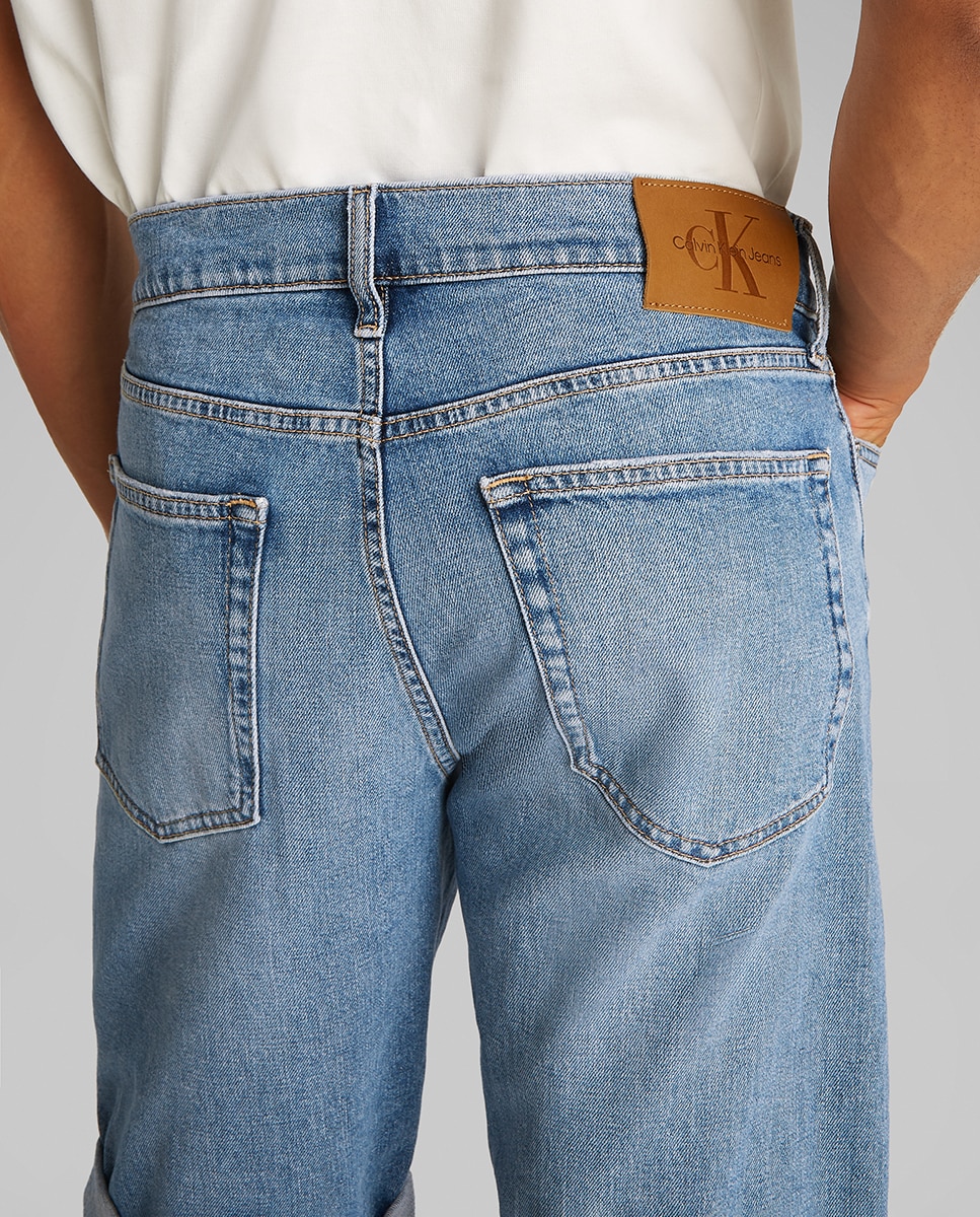 Calções de Ganga Slim Fit Azul-2