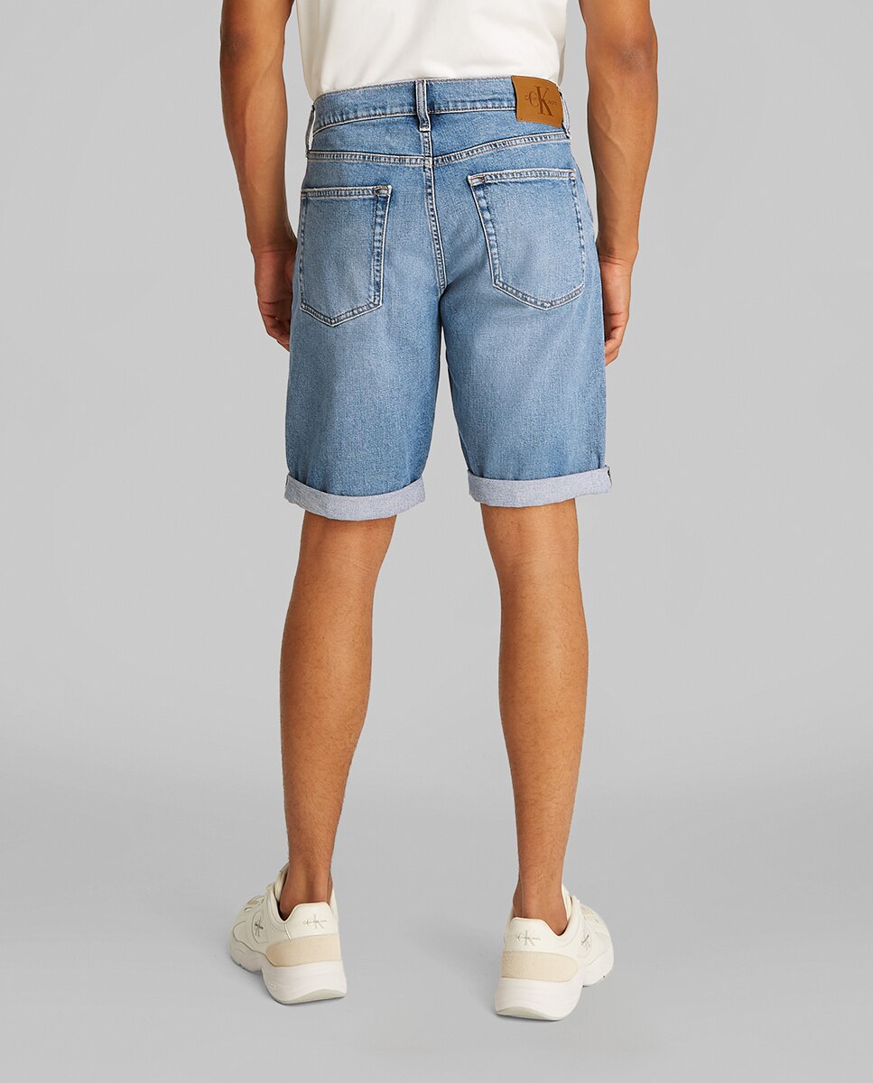 Calções de Ganga Slim Fit Azul-3