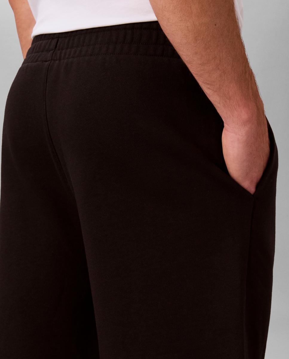 Calções com Estampado Gráfico Preto-4