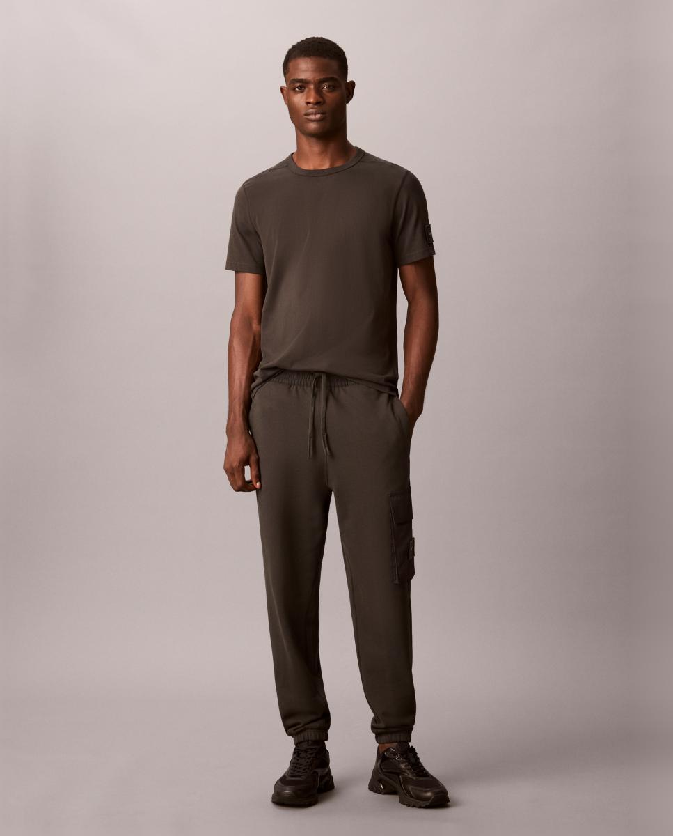 Jogger Hombre con badge - Calvin Klein Jeans - Negro Negro-1