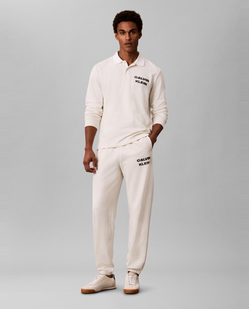 Imagen 1 de Pantalón jogger Hombre con logo Crudo