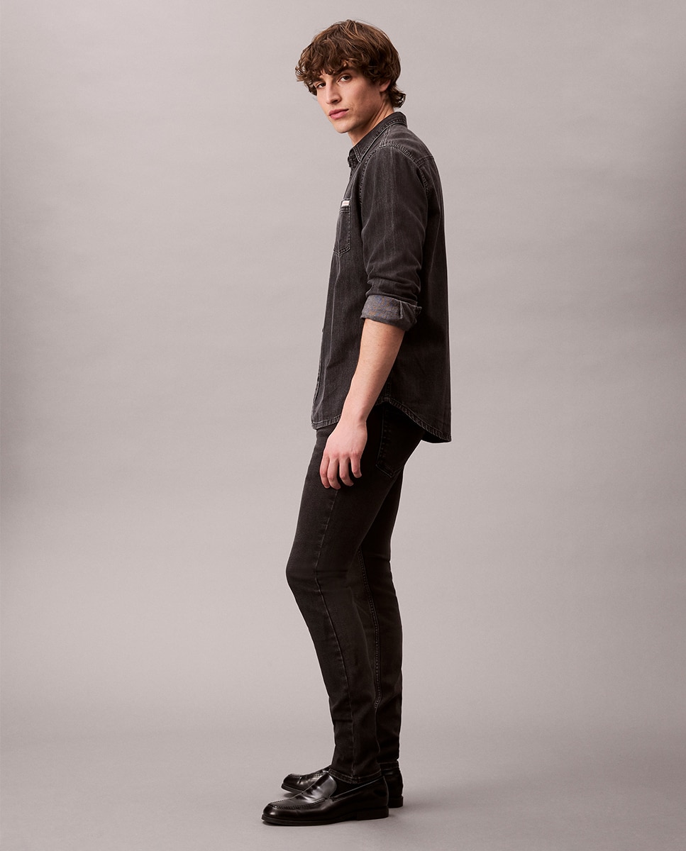 Jeans Skinny Fit Preto-5