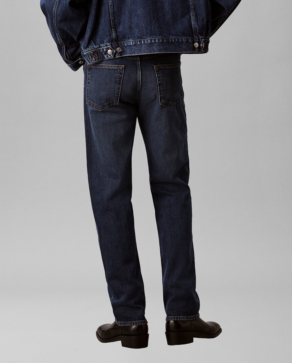 Jeans Fit Standard Straight Azul-3