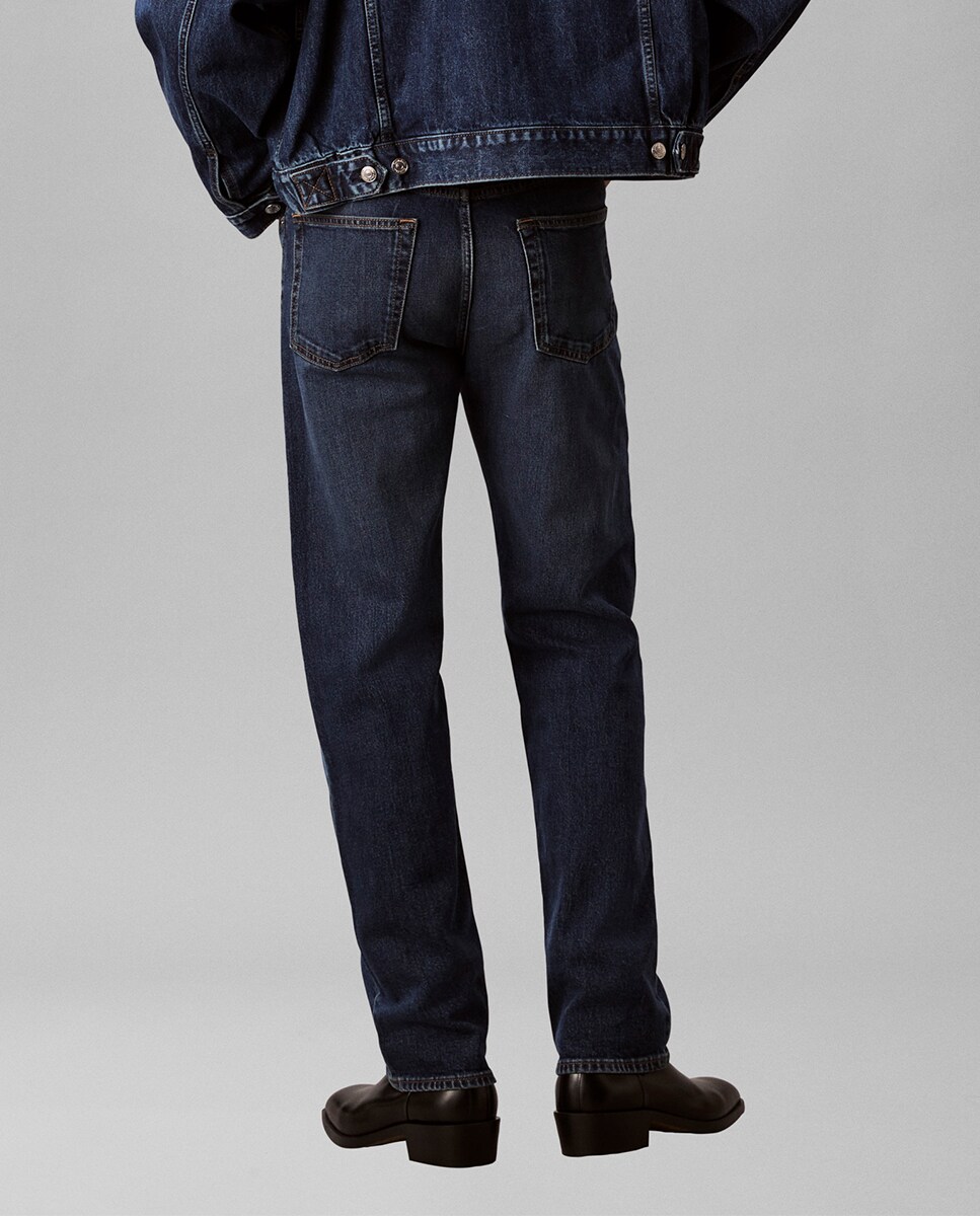 Jeans Fit Standard Straight Azul-3