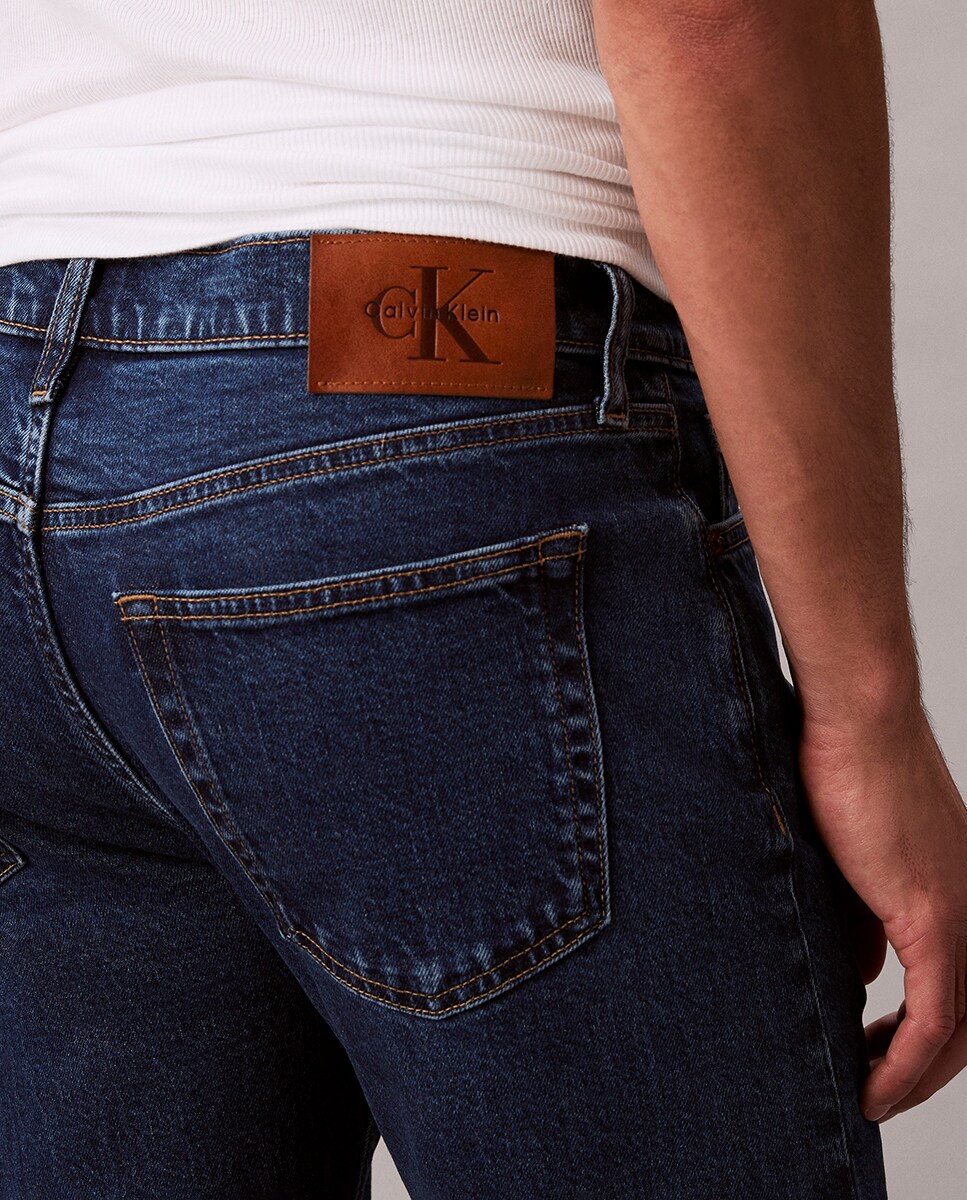 Jeans Fit Slim Taper Cinzento-escuro-6