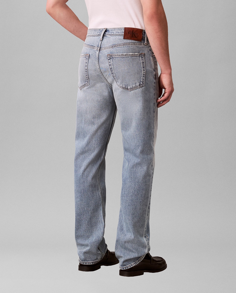 Imagen 3 de Vaquero Hombre Recto Estándar - Calvin Klein Jeans - Azul claro Azul claro