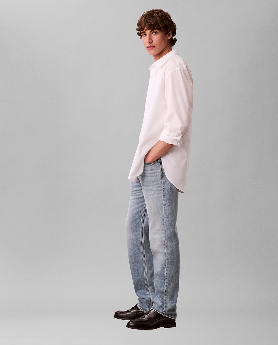 Imagen 5 de Vaquero Hombre Recto Estándar - Calvin Klein Jeans - Azul claro Azul claro