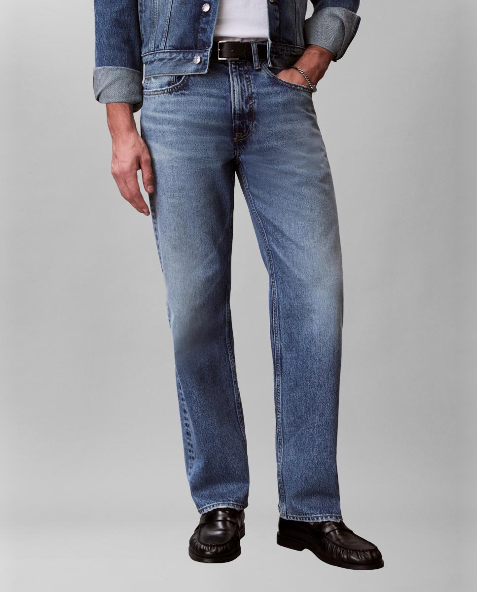 Jeans Straight Fit Azul-2