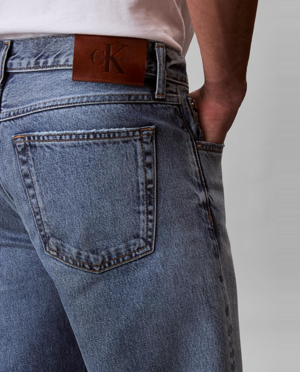 Jeans Straight Fit Azul-4