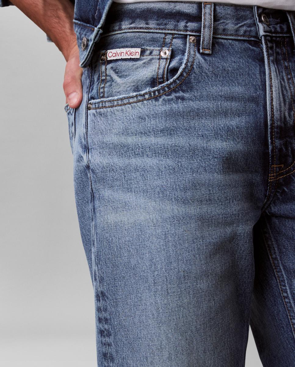 Jeans Straight Fit Azul-5
