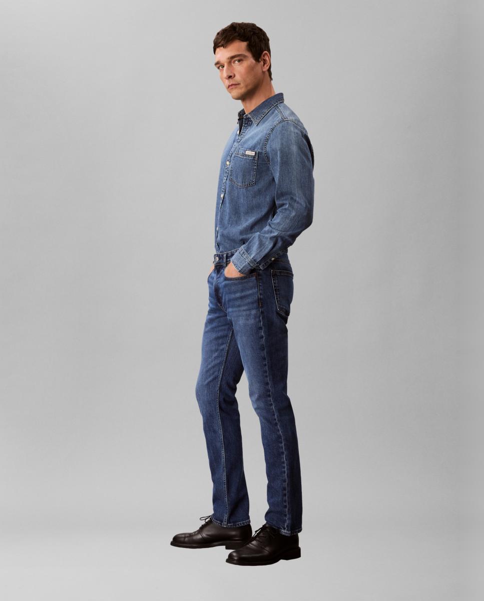 Jeans Slim Fit Azul-5
