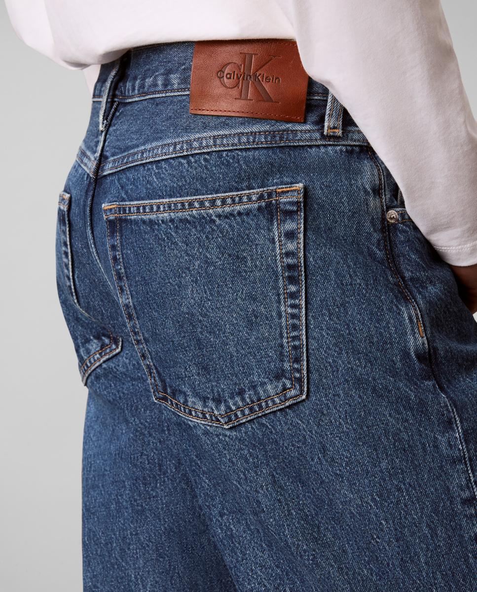 Jeans Straight Fit com Lavagem Clara 90s Azul-6