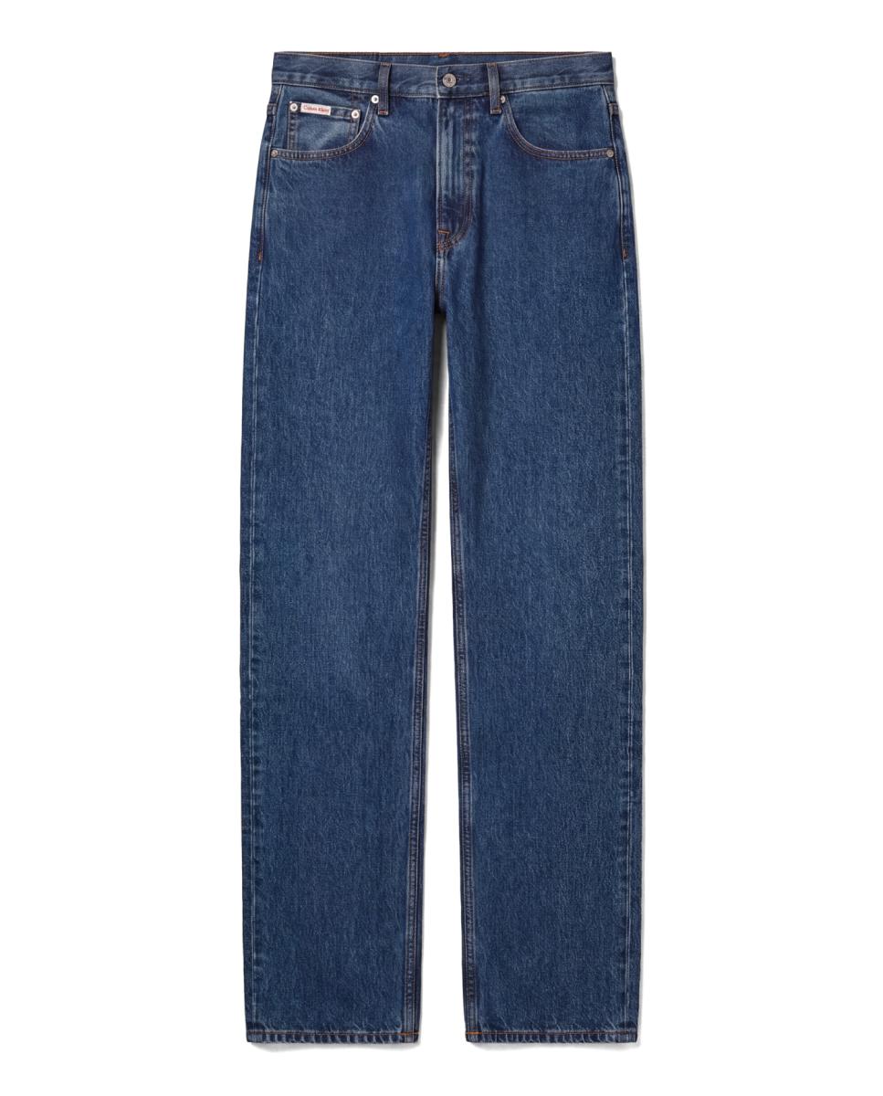 Jeans Straight Fit com Lavagem Clara 90s Azul-7
