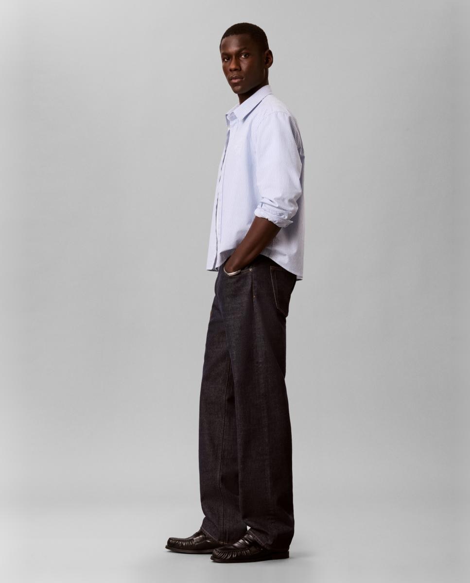Jeans Straight Índigo Estilo 90s Azul-6