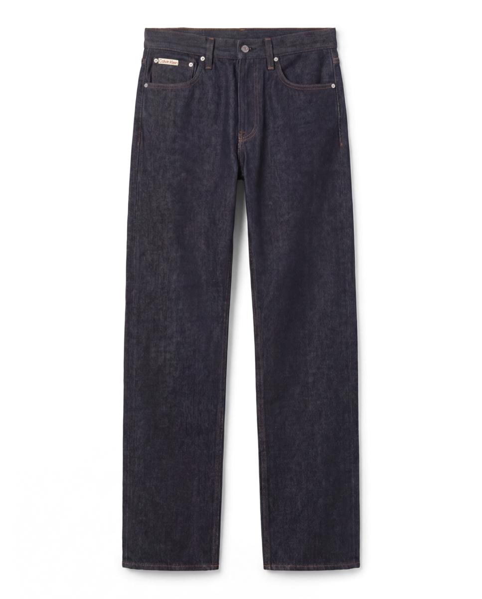 Jeans Straight Índigo Estilo 90s Azul-7