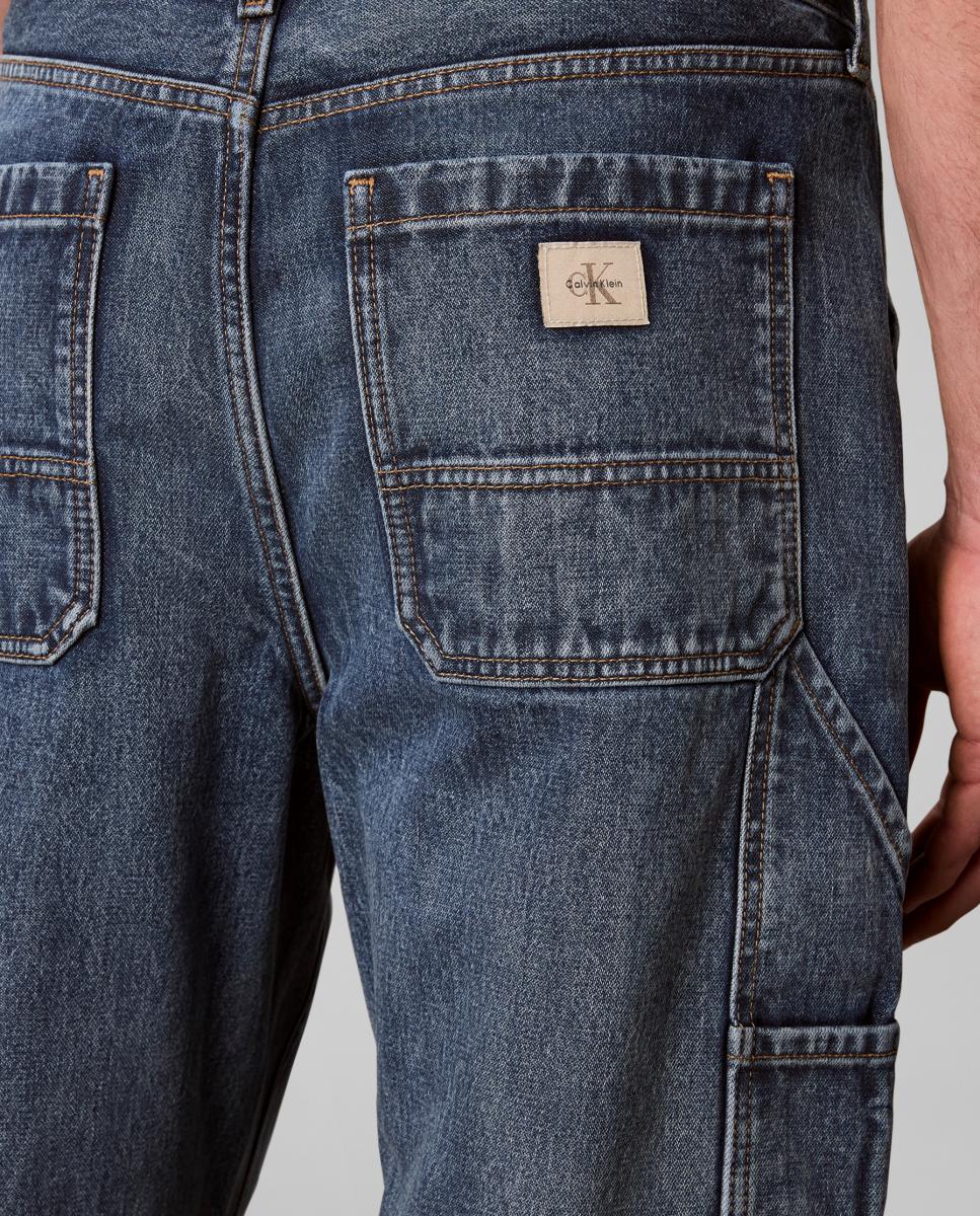 Vaquero Hombre carpenter corto - Calvin Klein Jeans - Azul Azul-4