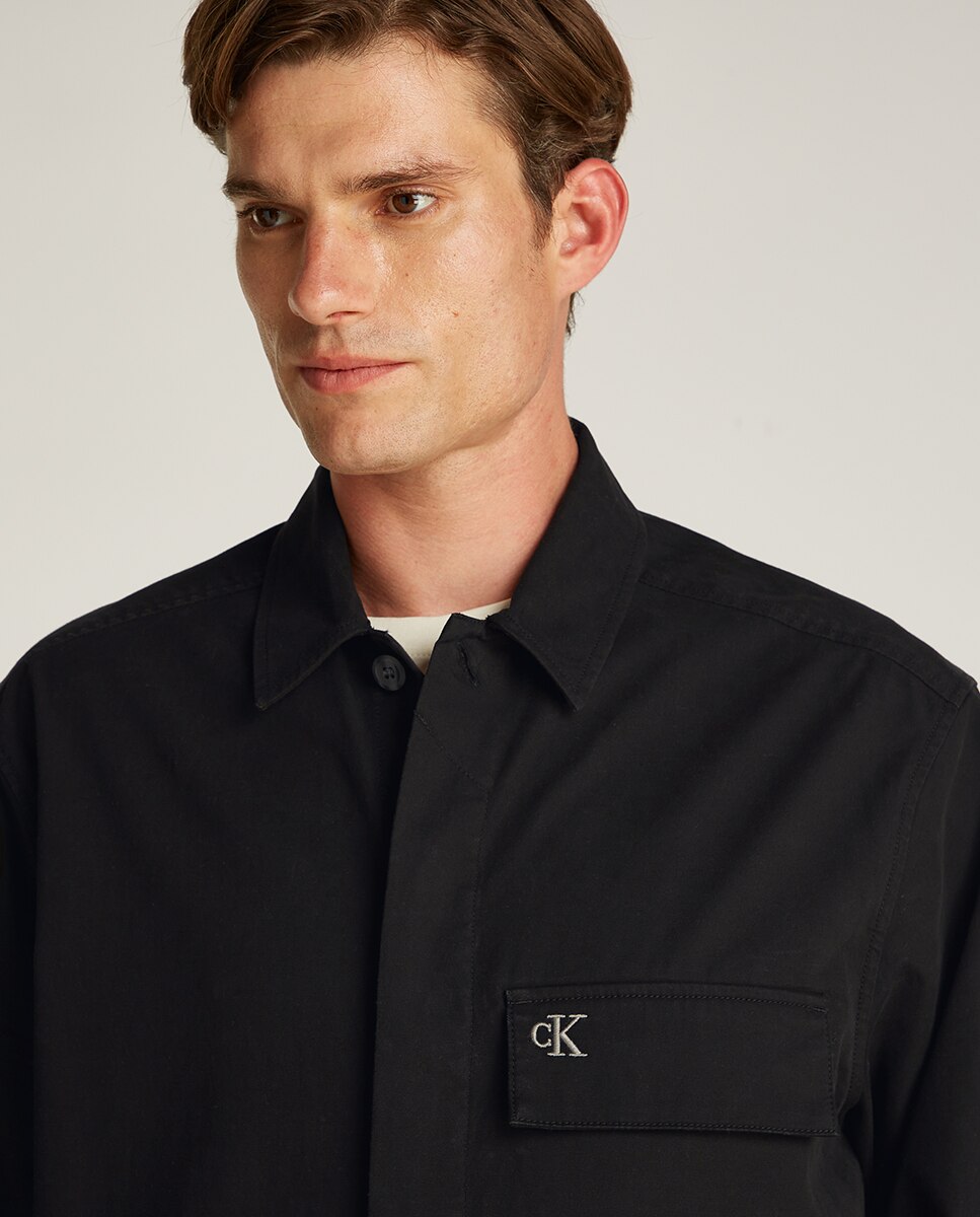 Sobrecamisa Relaxed Fit Preto-3