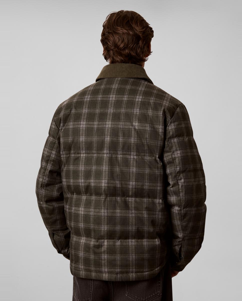 Camisa Hombre acolchada de cuadros estampados - Calvin Klein Jeans - Verde oscuro Verde oscuro-2