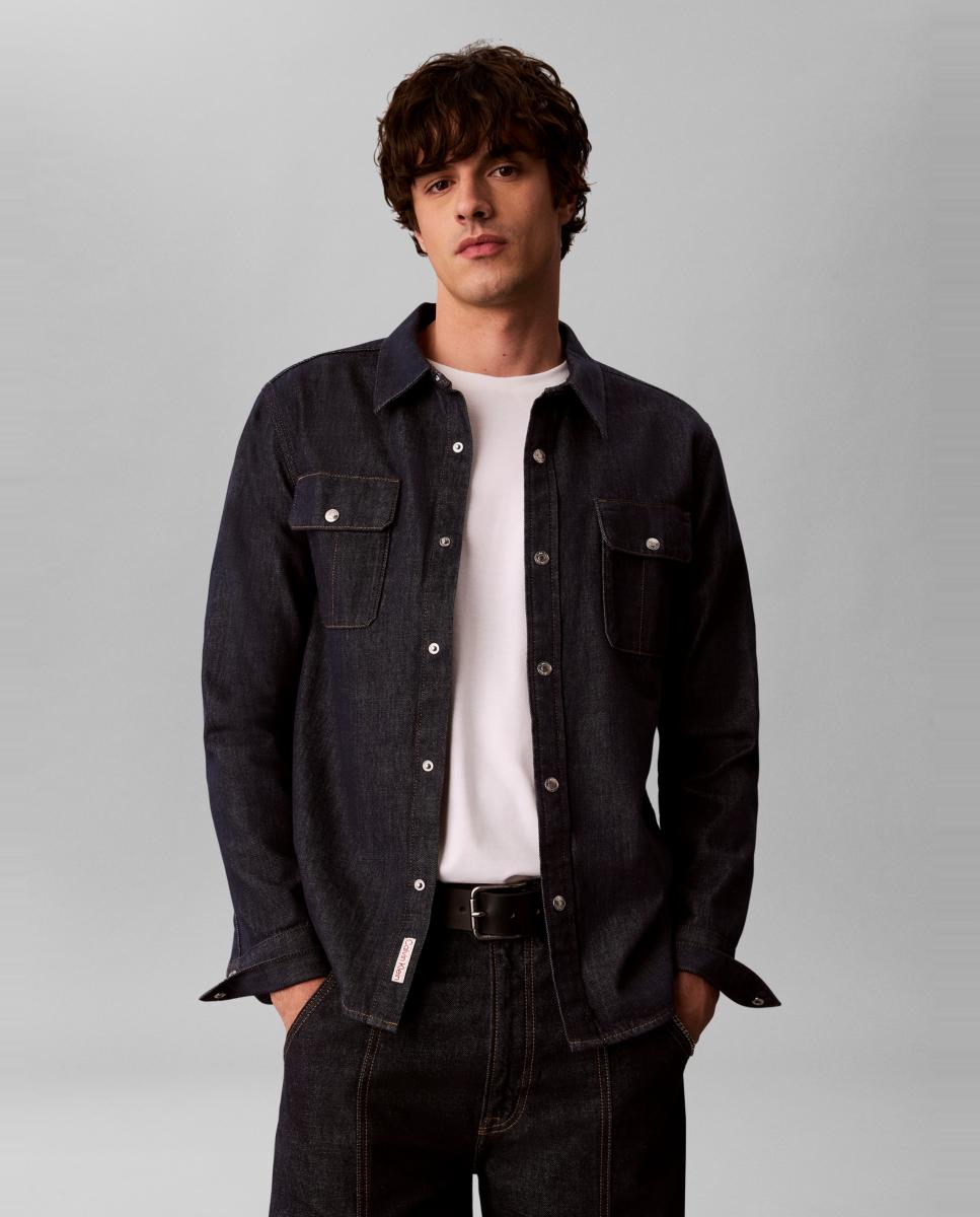 Imagen 0 de Camisa Hombre denim western índigo Azul