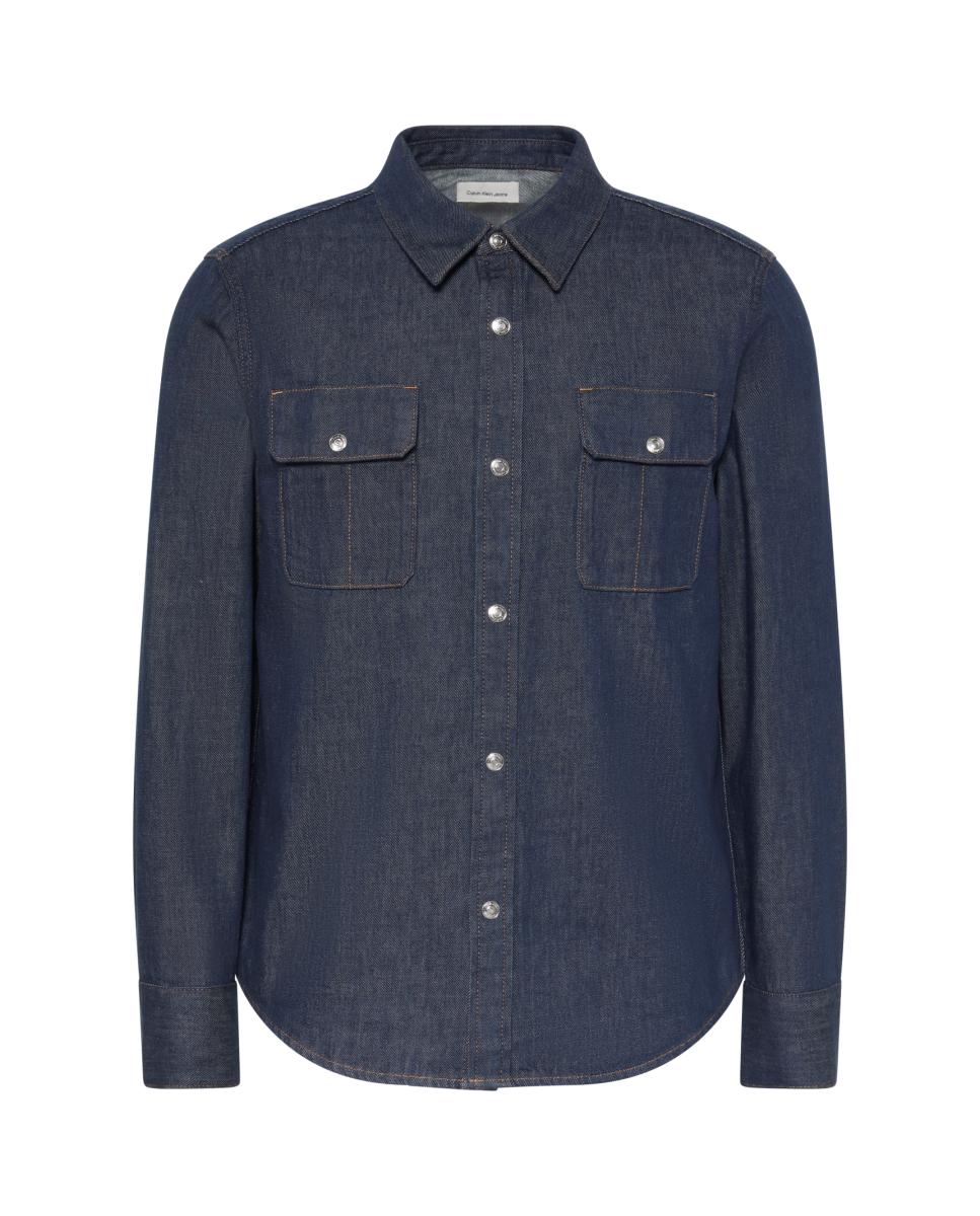 Camisa Hombre denim western índigo - Calvin Klein Jeans - Azul Azul-6