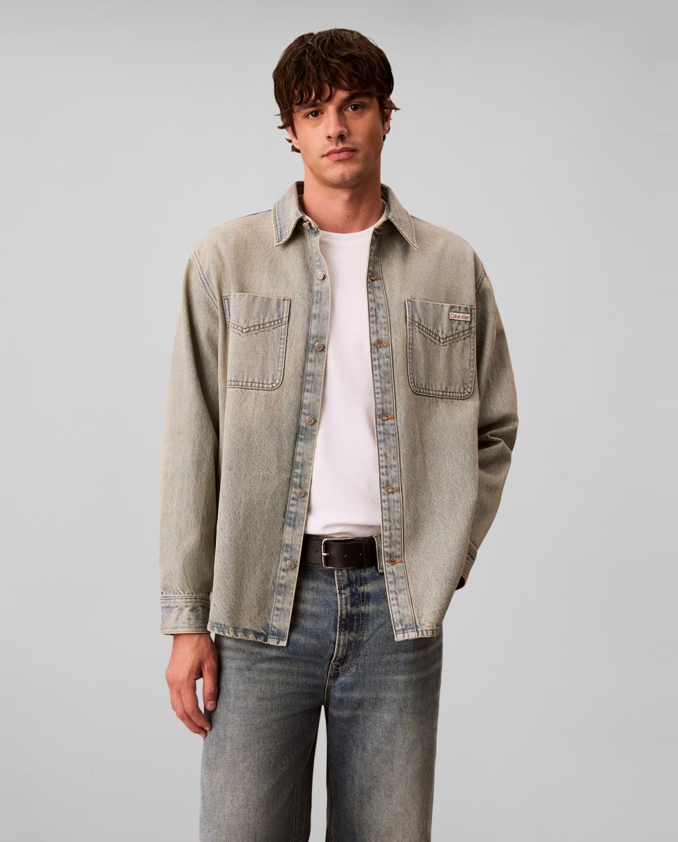 Imagen 1 de Sobrecamisa Vaquera Hombre 90´s Azul claro