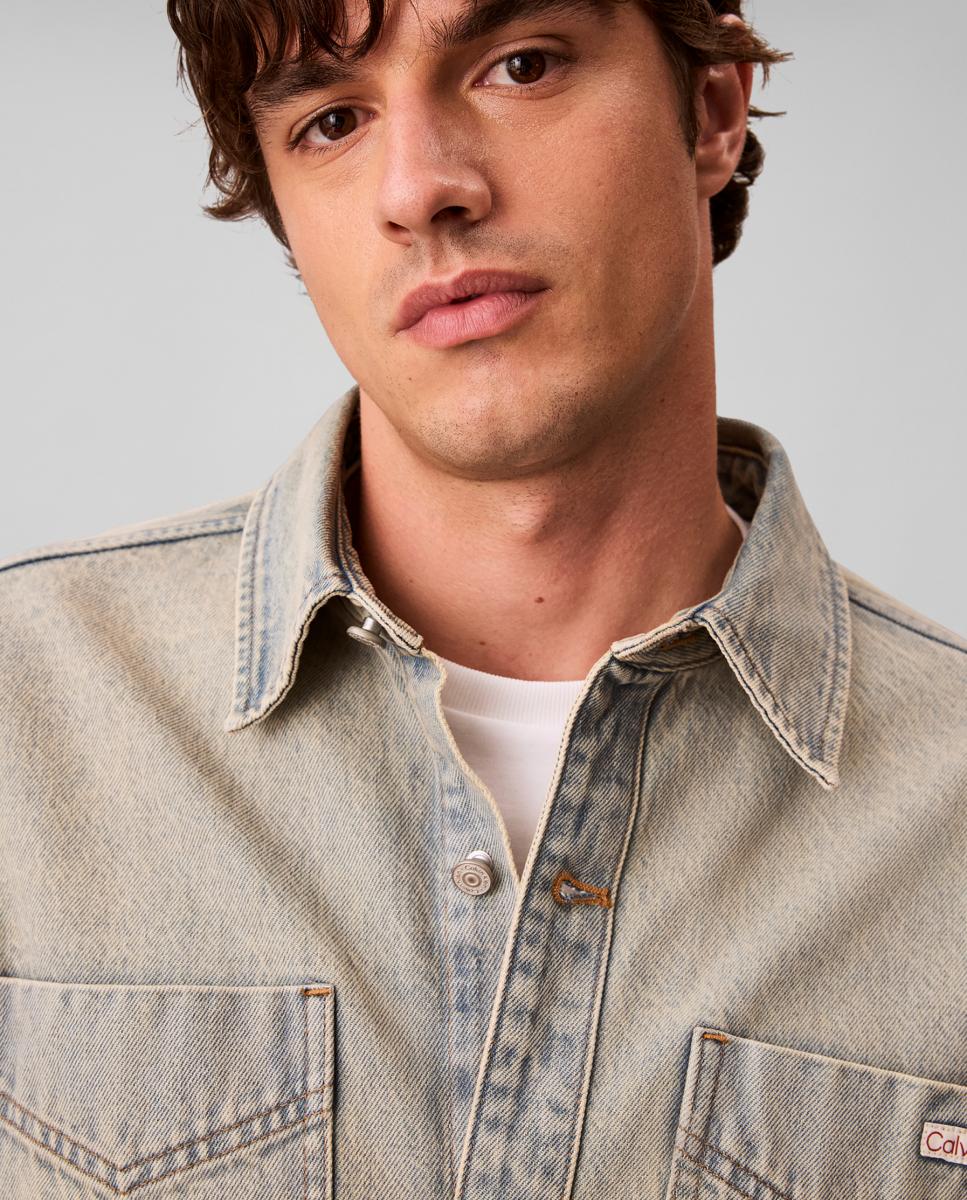 Imagen 3 de Sobrecamisa Vaquera Hombre 90´s - Calvin Klein Jeans - Azul claro Azul claro