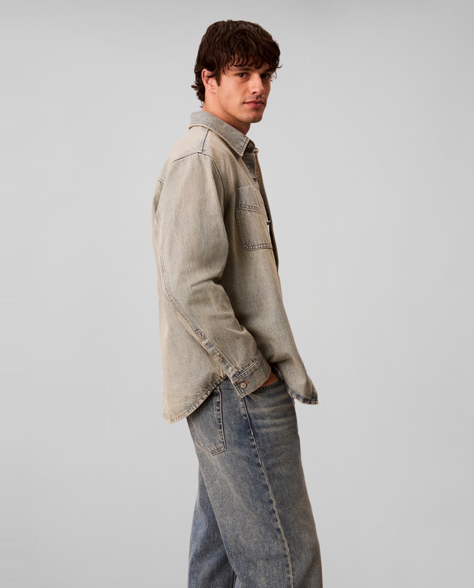 Imagen 4 de Sobrecamisa Vaquera Hombre 90´s - Calvin Klein Jeans - Azul claro Azul claro