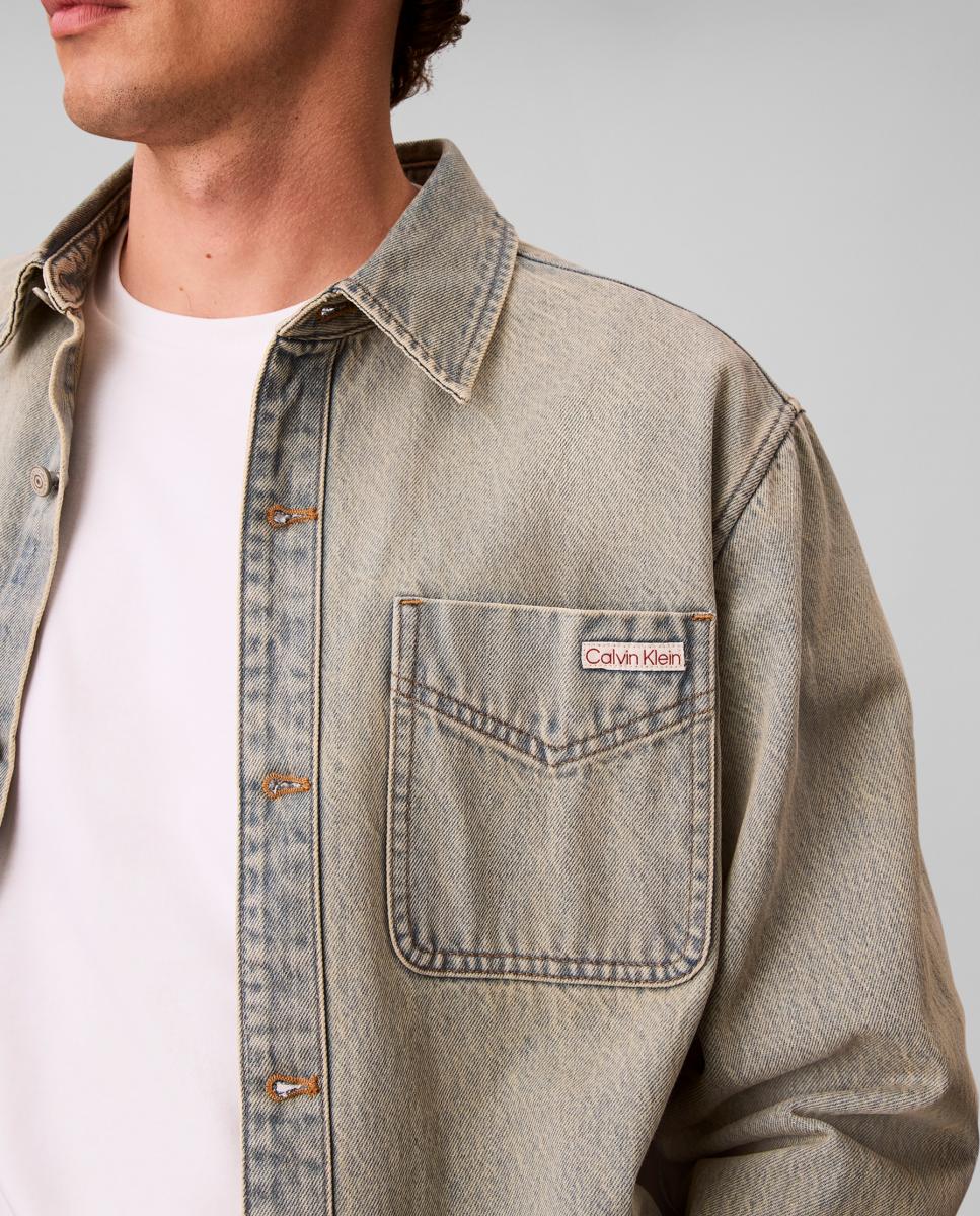 Imagen 5 de Sobrecamisa Vaquera Hombre 90´s - Calvin Klein Jeans - Azul claro Azul claro