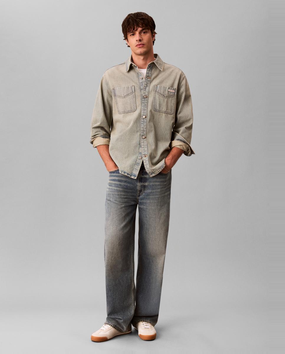 Imagen 7 de Sobrecamisa Vaquera Hombre 90´s - Calvin Klein Jeans - Azul claro Azul claro