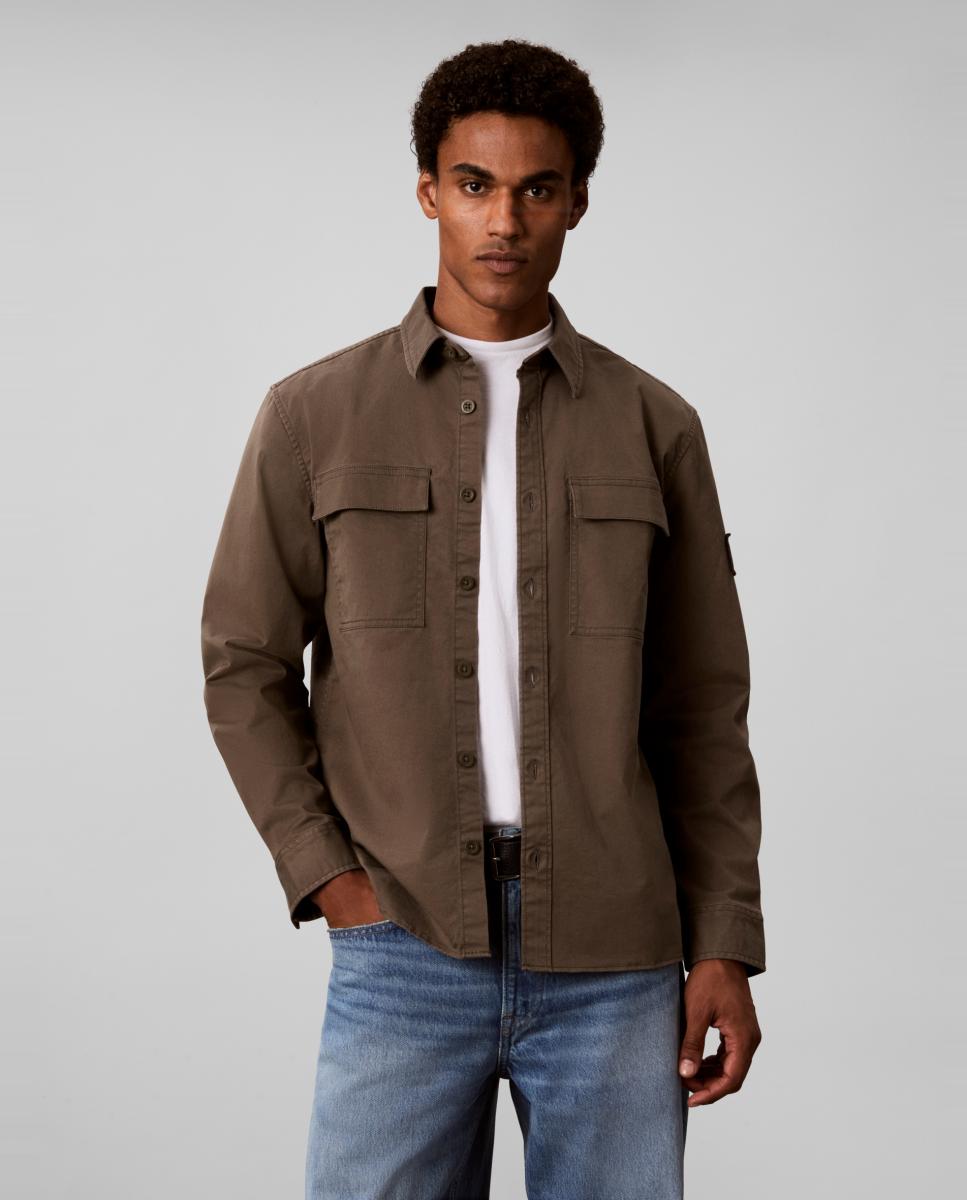 Imagen 1 de Sobrecamisa Hombre de algodón comfort Verde militar