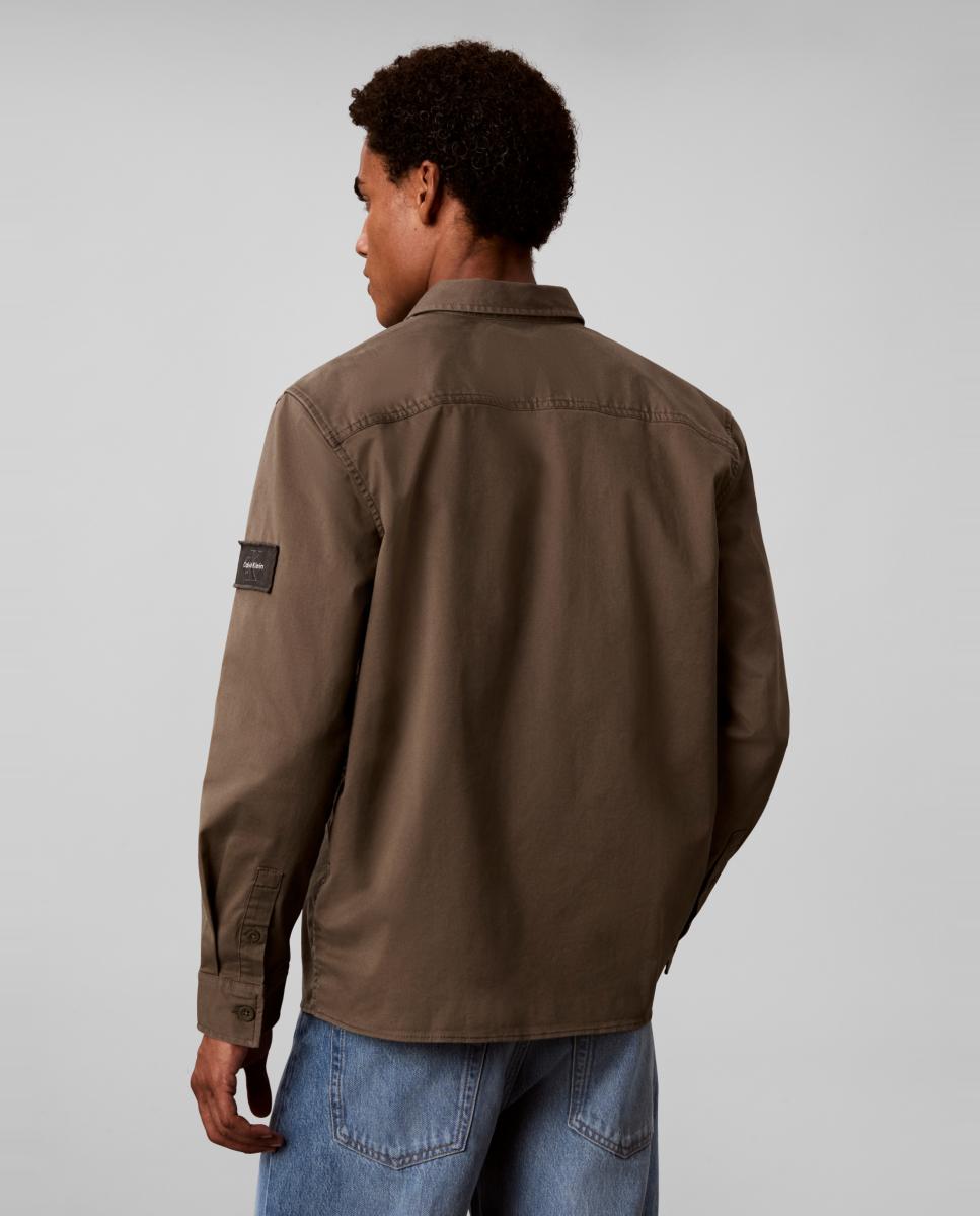 Imagen 2 de Sobrecamisa Hombre de algodón comfort - Calvin Klein Jeans - Verde militar Verde militar