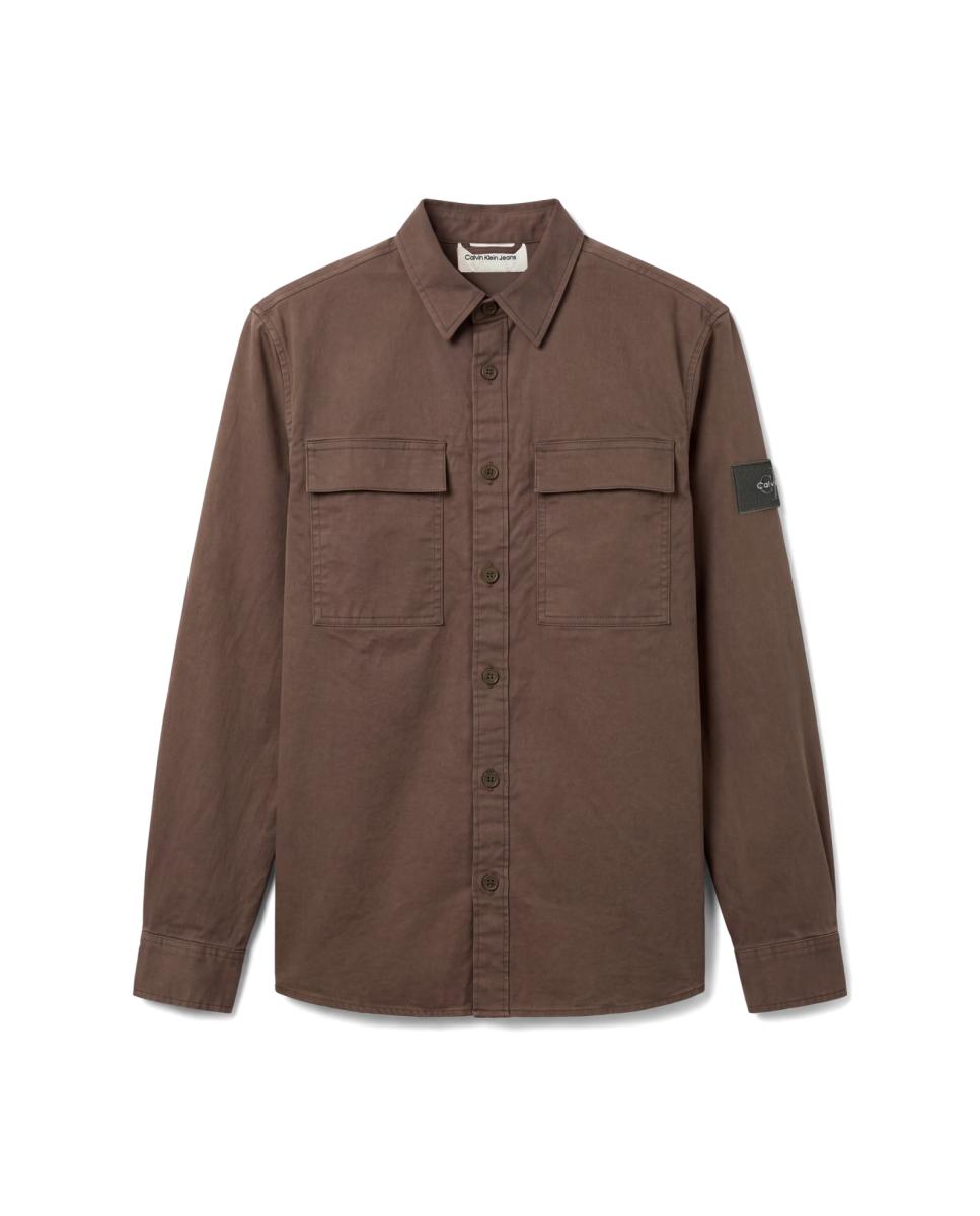 Imagen 5 de Sobrecamisa Hombre de algodón comfort - Calvin Klein Jeans - Verde militar Verde militar