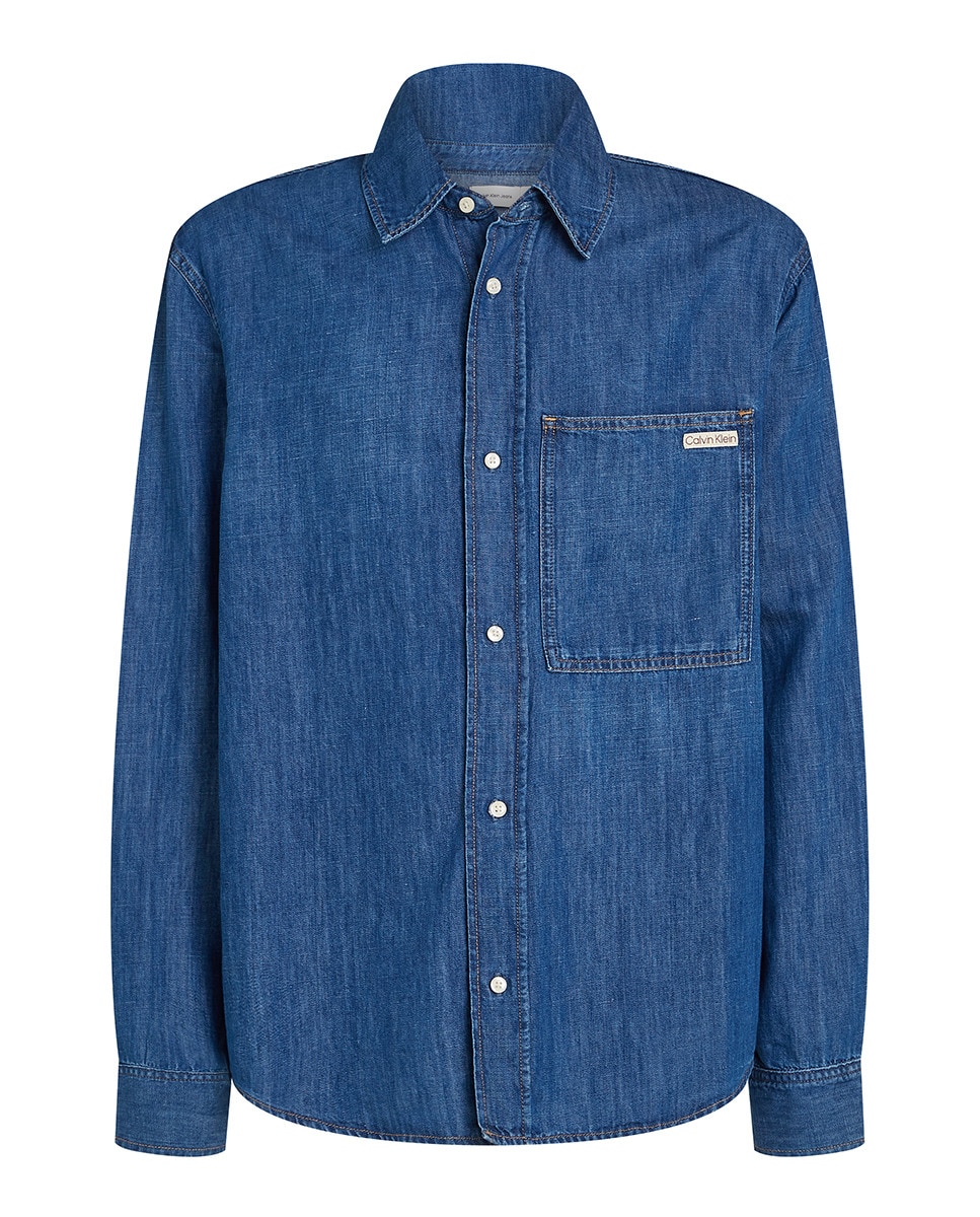 Camisa de Ganga Regular Fit Azul-3