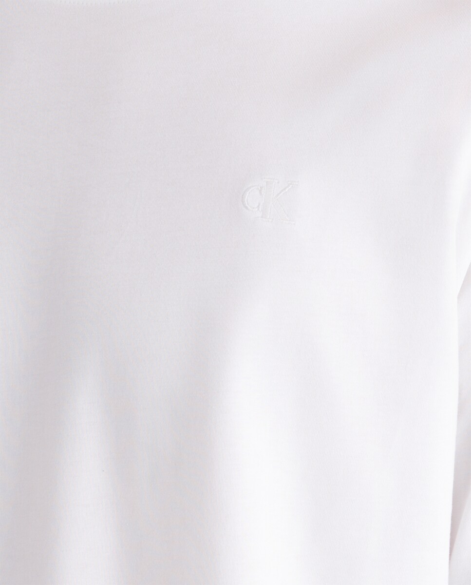 T-shirt de Manga Curta com Costas Estampadas Branco-7