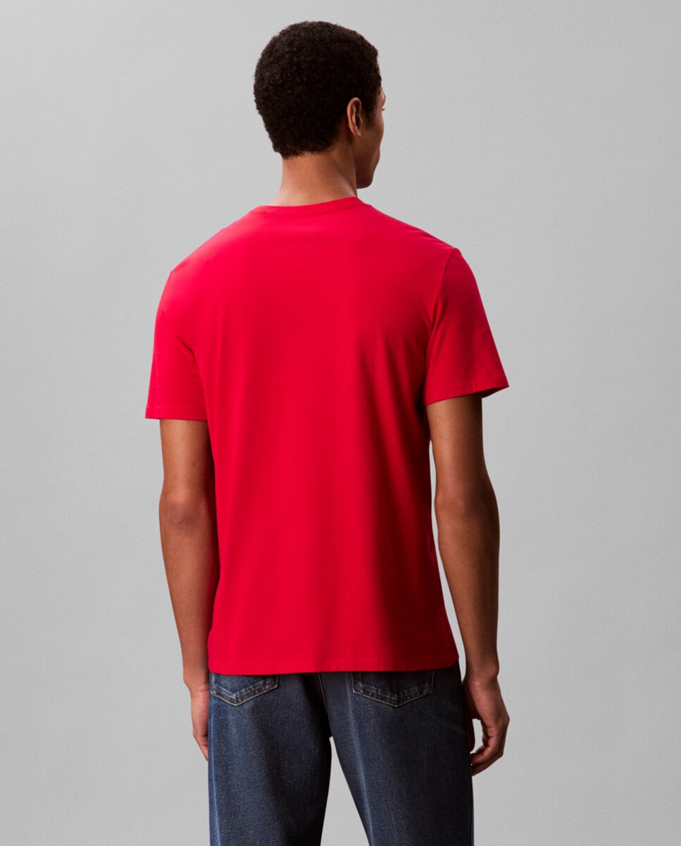 T-shirt com Ilustração Vermelho-2
