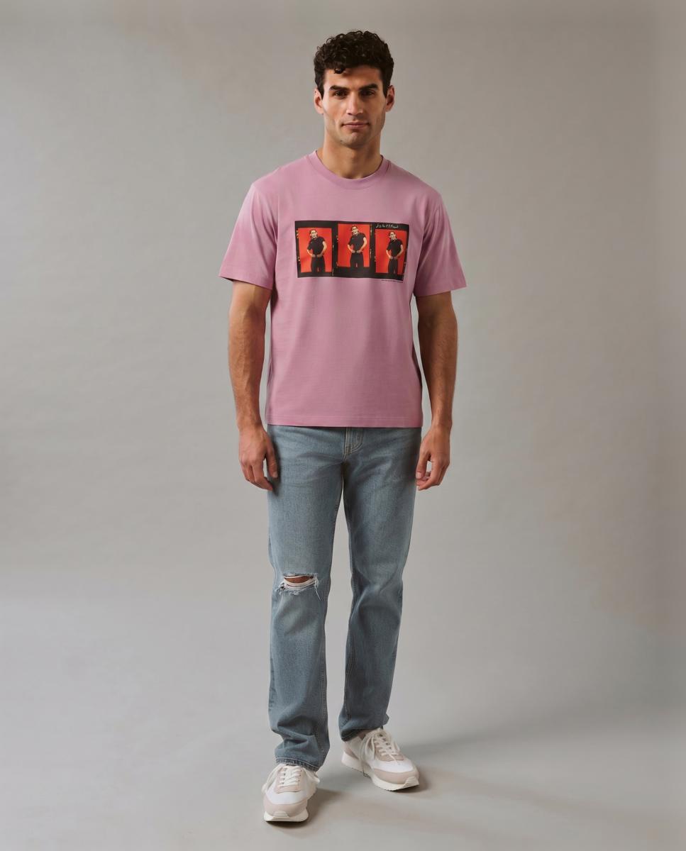 T-shirt Boxy Fit Lilás-5